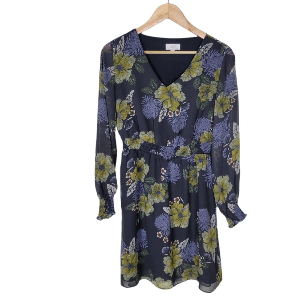 LOFT Midi Floral Dress